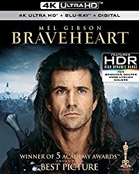 Braveheart 4K (Blu-ray + DVD + Digital HD)